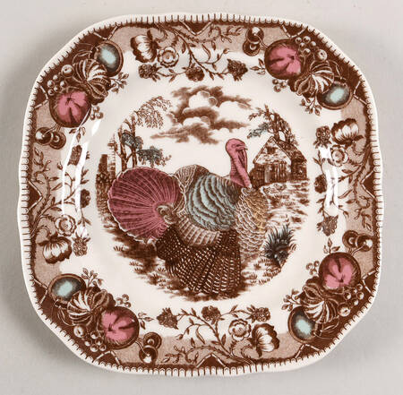 His Majesty (Made in England) Square Salad Plate