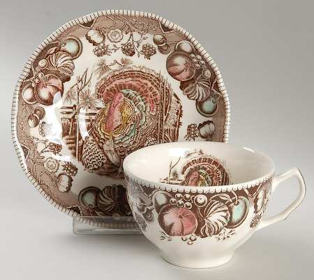 His Majesty (Made in England) Flat Cup & Saucer Set