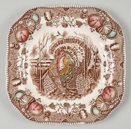His Majesty (Made in England) Square Salad Plate