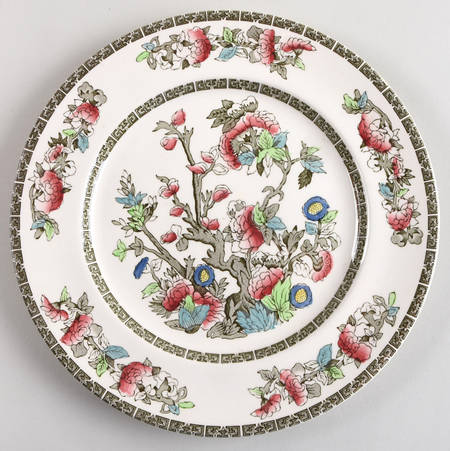 Indian Tree (Green Key, Cream-Off White) by Johnson Brothers