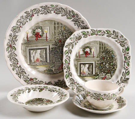 Merry Christmas ("A Genuine Hand Engraving") 5 Piece Place Setting