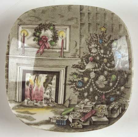 Merry Christmas ("A Genuine Hand Engraving") Small Ashtray