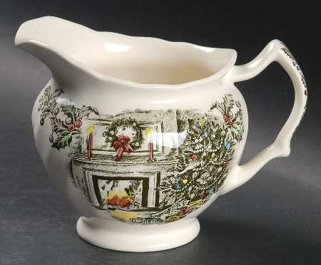 Merry Christmas ("A Genuine Hand Engraving") Creamer
