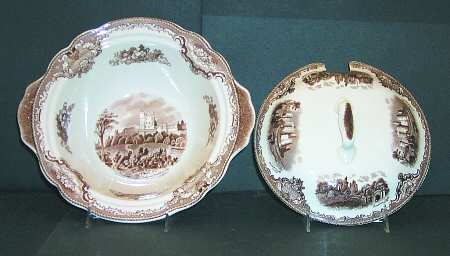 Old Britain Castles Brown Tureen &  Lid