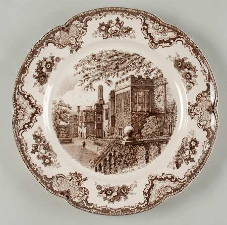 Old Britain Castles Brown 12" Chop Plate (Round Platter)