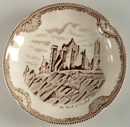 Old Britain Castles Brown Saucer for Flat Cream Soup Bowl