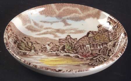 Olde English Countryside Brown Multicolor Coaster