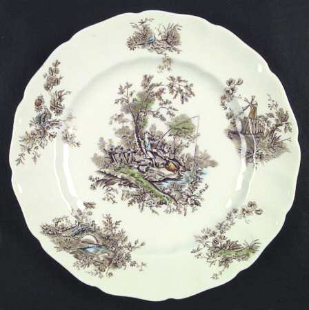 Pastorale Toile De Jouy Brown Multicolor by Johnson Brothers