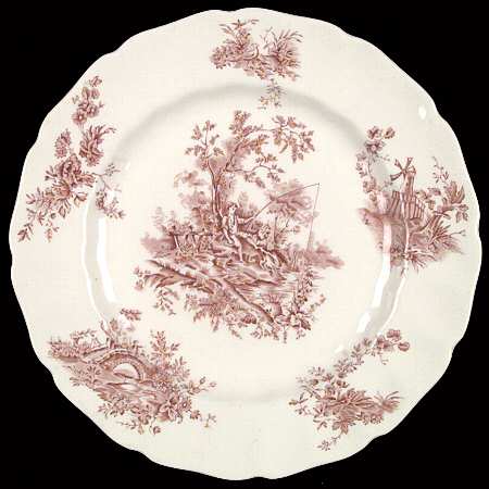 Pastorale Toile De Jouy Plum by Johnson Brothers