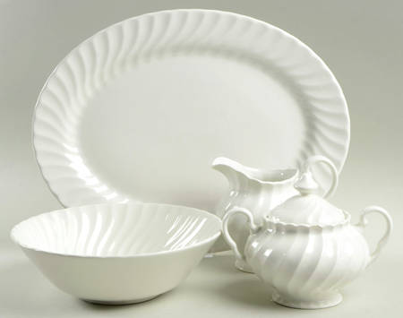 Regency (Made in England, Earthenware Ironstone) 5 Piece Hostess Set