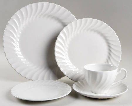 Regency (Made in England, Earthenware Ironstone) 40 Piece Estate Set