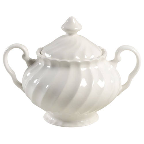 Regency (Made in England, Earthenware Ironstone) Sugar Bowl & Lid
