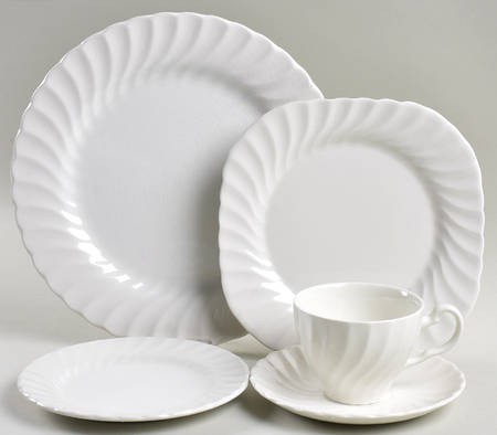 Regency (Made in England, Earthenware Ironstone) 40 Piece Estate Set