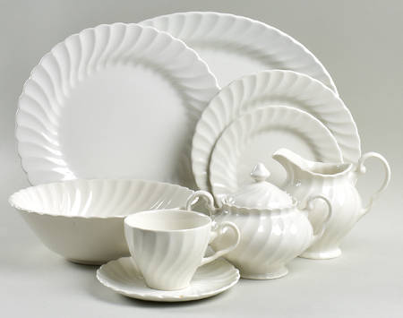 Regency (Made in England, Earthenware Ironstone) 45 Piece Starter Set