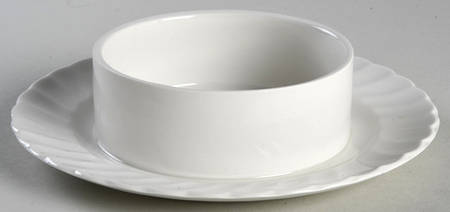 Regency (Made in England, Earthenware Ironstone) Round Butter No Lid