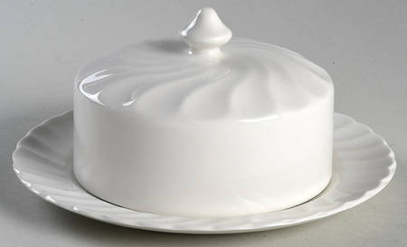 Regency (Made in England, Earthenware Ironstone) Round Covered Butter