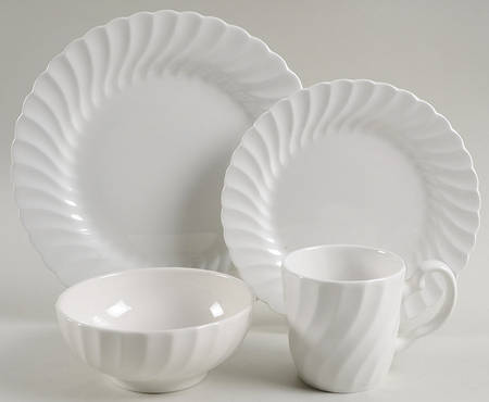 Regency (Made in England, Earthenware Ironstone) 4 Piece Place Setting