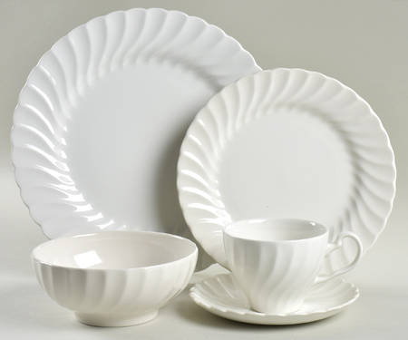 Regency (Made in England, Earthenware Ironstone) 5 Piece Place Setting