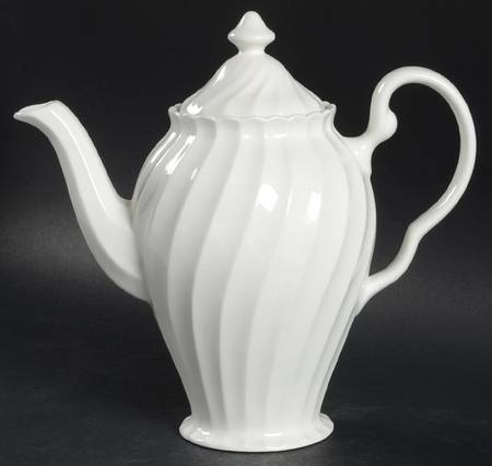 Regency (Made in England, Earthenware Ironstone) Mini Coffee Pot & Lid