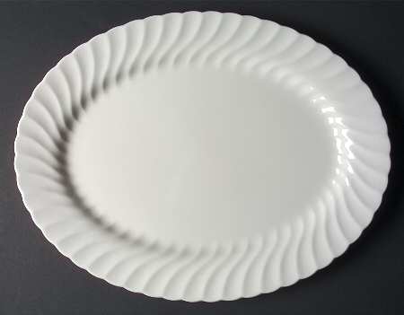 Regency (Made in England, Earthenware Ironstone) 15" Oval Serving Platter