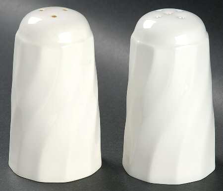 Regency (Made in England, Earthenware Ironstone) Salt & Pepper Set