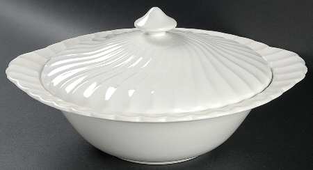 Regency (Made in England, Earthenware Ironstone) Round Covered Vegetable