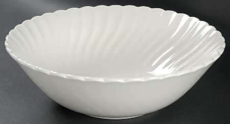 Regency (Made in England, Earthenware Ironstone) 10" Large Salad Serving Bowl