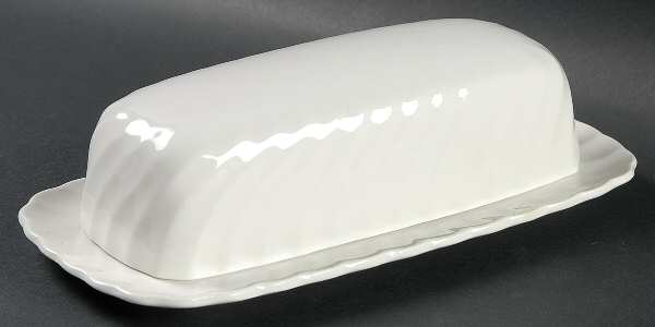 Regency (Made in England, Earthenware Ironstone) 1/4 Lb Covered Butter