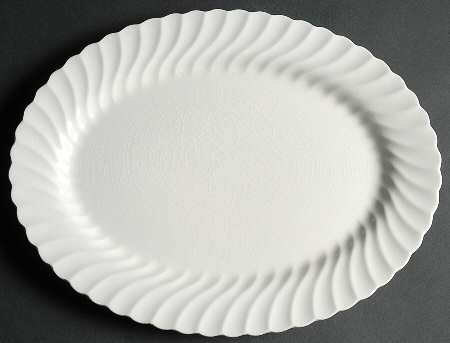 Regency (Made in England, Earthenware Ironstone) 14" Oval Serving Platter