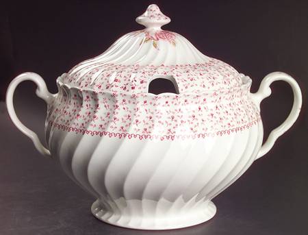 Rose Bouquet Pink Tureen &  Lid