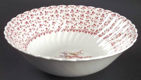 Rose Bouquet Pink 8" Round Vegetable Bowl