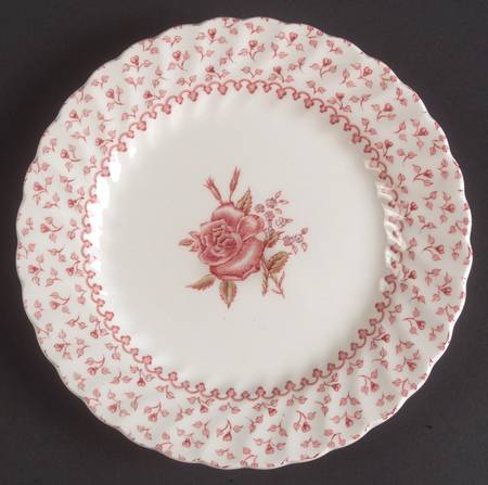 Rose Bouquet Pink Bread & Butter Plate