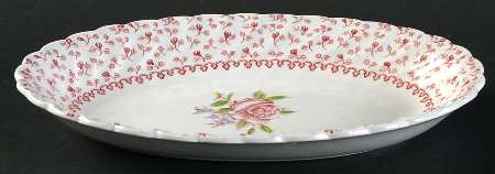 Rose Bouquet Pink Relish/Gravy Underplate