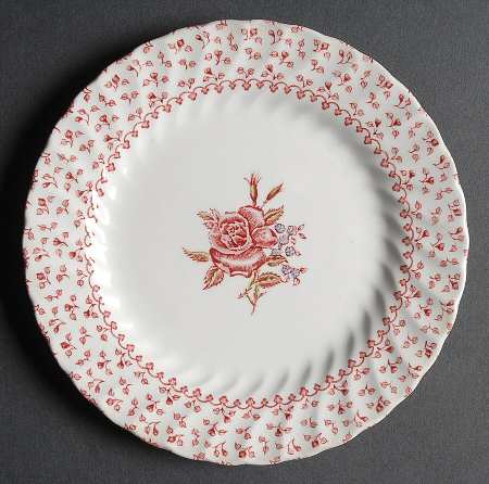 Rose Bouquet Pink Dessert/Pie Plate