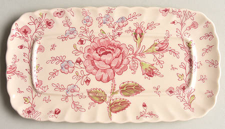 Rose Chintz Pink ("Made in England" Mark) 1/4 Lb Butter No Lid