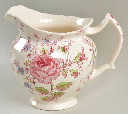 Rose Chintz Pink ("Made in England" Mark) 24 Oz Pitcher