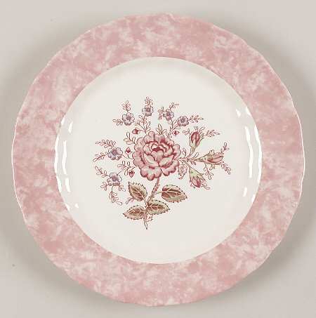 Rose Chintz Pink ("Made in England" Mark) Accent Dinner Plate