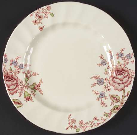Rose Chintz Pink ("Made in England" Mark) Large Accent Dinner Plate