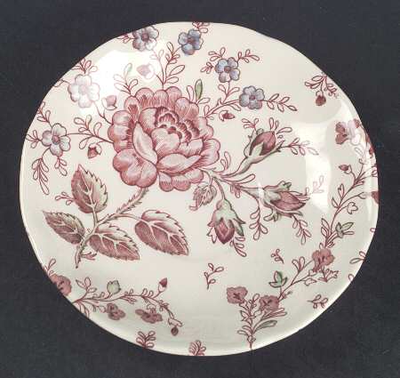 Rose Chintz Pink ("Made in England" Mark) Saucer for Flat Cup