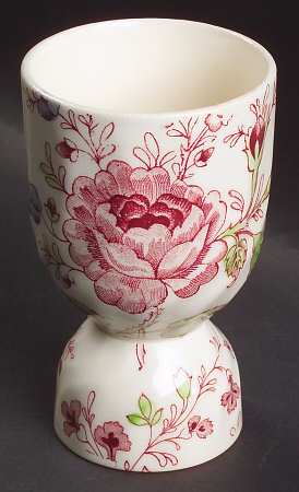 Rose Chintz Pink ("Made in England" Mark) Double Egg Cup
