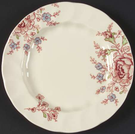 Rose Chintz Pink ("Made in England" Mark) Accent Salad Plate