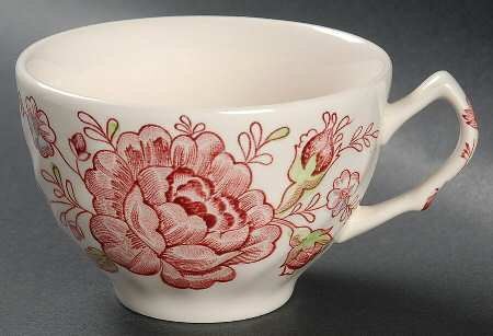 Rose Chintz Pink ("Made in England" Mark) Flat Cup