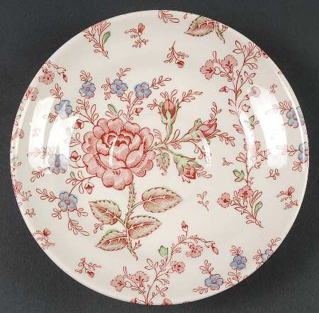 Rose Chintz Pink ("Made in England" Mark) Saucer for Jumbo Cup