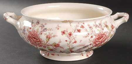 Rose Chintz Pink ("Made in England" Mark) Tureen No Lid