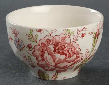 Rose Chintz Pink ("Made in England" Mark) Mini Rice/Open Sugar Bowl