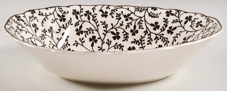 Susanna Brown 9" Oval Vegetable Bowl