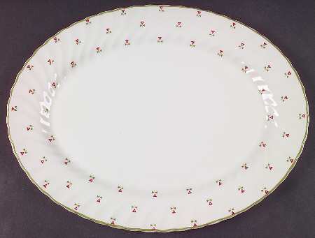 Thistle 13" Oval Serving Platter