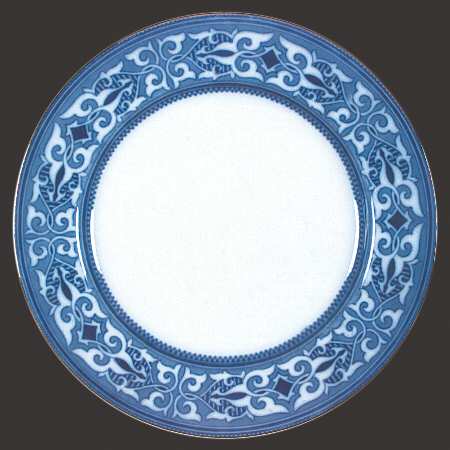 The Trieste (Flow Blue, Gold Trim) by Johnson Brothers