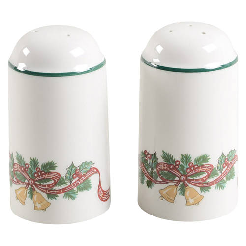 Victorian Christmas ("Made in England") Salt & Pepper Set
