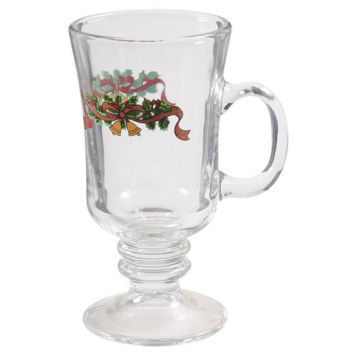 Victorian Christmas ("Made in England") Glassware Irish Coffee